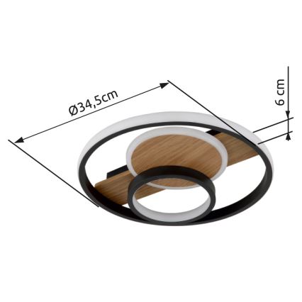 Globo - LED Ceiling light LED/24W/230V