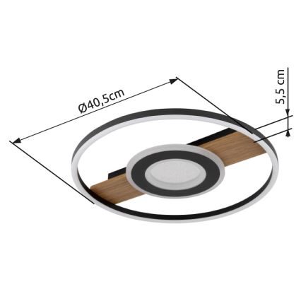 Globo - LED Ceiling light LED/24W/230V