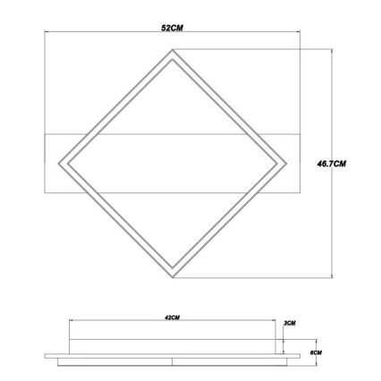 Globo - LED Ceiling light LED/18W/230V