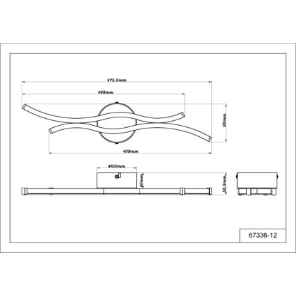 Globo - LED Ceiling light LED/12W/230V 3000K