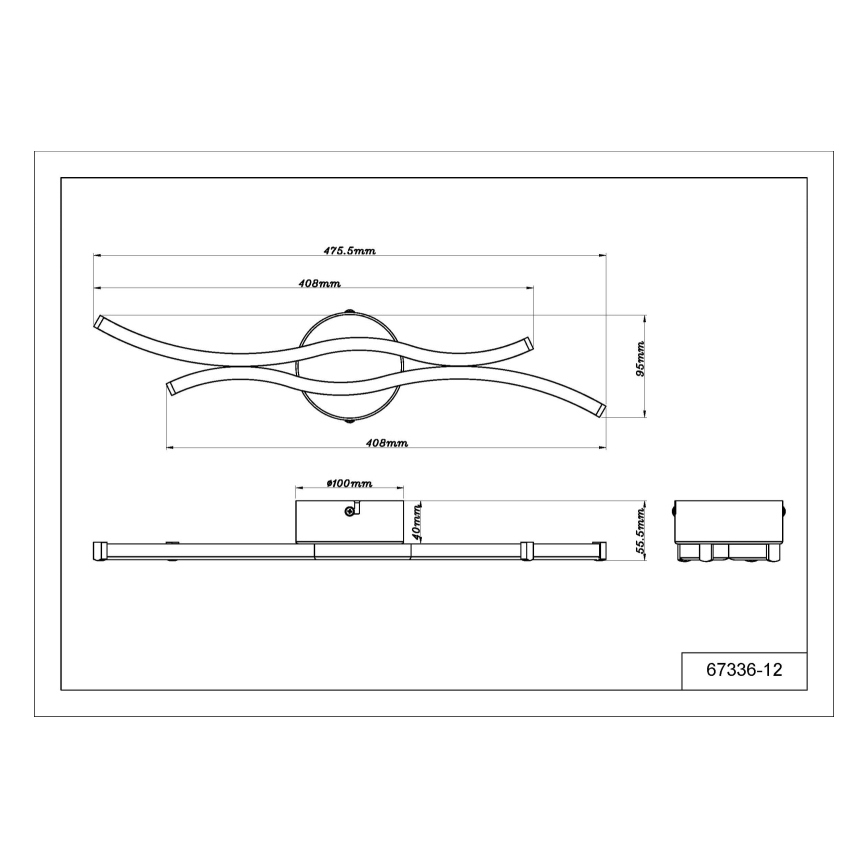 Globo - LED Ceiling light LED/12W/230V 3000K