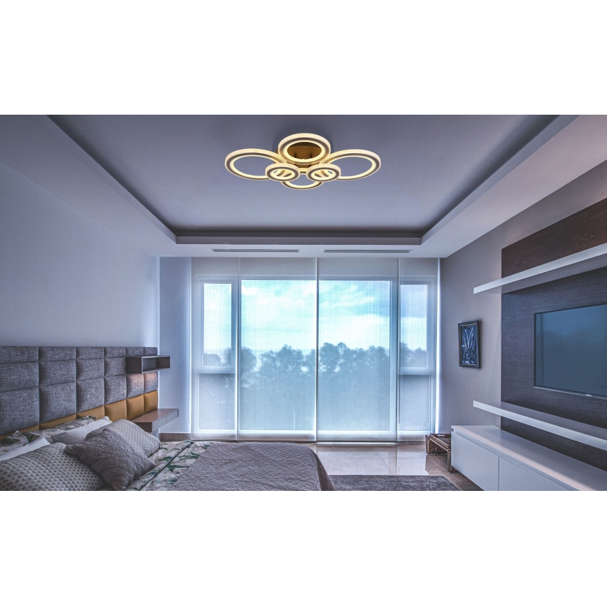 Globo - LED Dimmable ceiling light LED/60W/230V 2700-6000K 56x78 cm anthracite + remote control