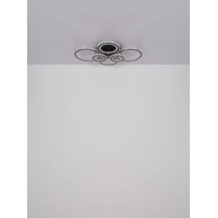 Globo - LED Dimmable ceiling light LED/60W/230V 2700-6000K 56x78 cm anthracite + remote control