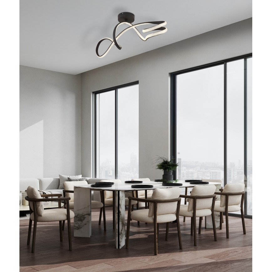 Globo - LED Surface-mounted chandelier LED/30W/230V black