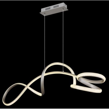 Globo - LED Chandelier on a string LED/40W/230V matte chrome