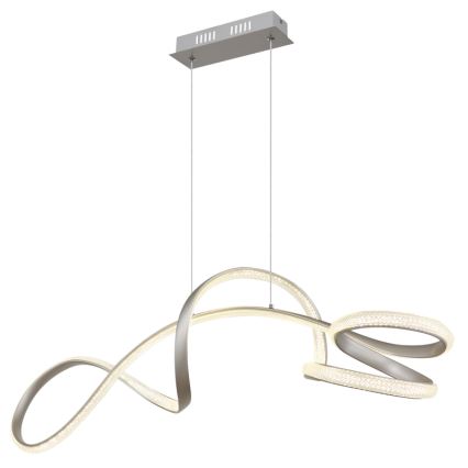 Globo - LED Chandelier on a string LED/40W/230V matte chrome