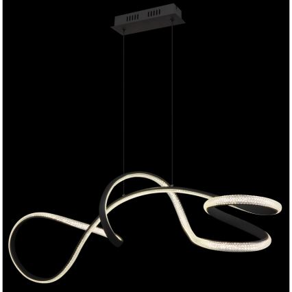 Globo - LED Chandelier on a string LED/40W/230V black