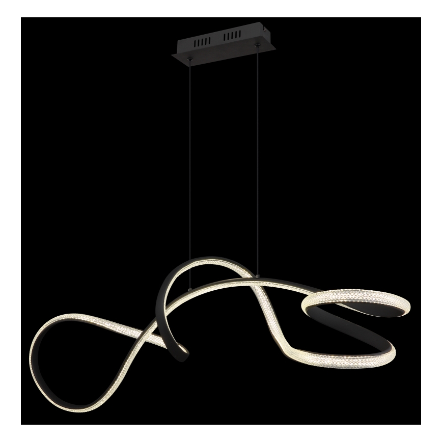 Globo - LED Chandelier on a string LED/40W/230V black