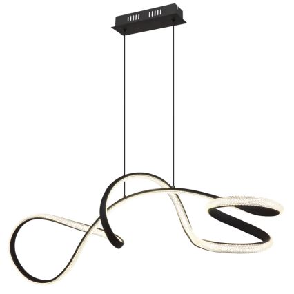 Globo - LED Chandelier on a string LED/40W/230V black