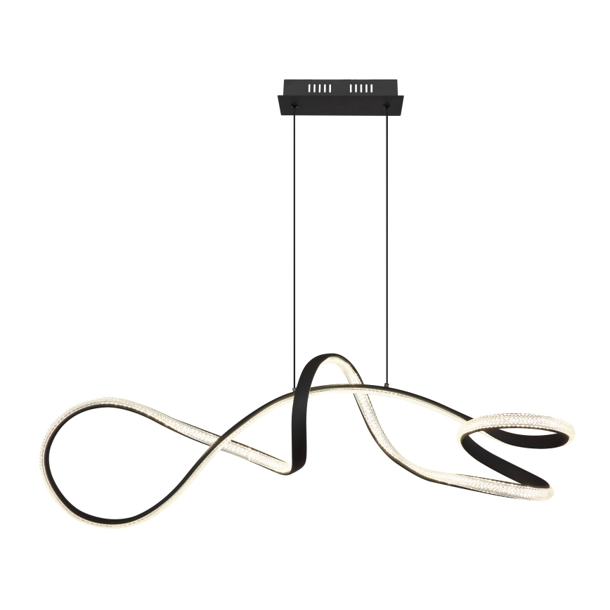 Globo - LED Chandelier on a string LED/40W/230V black