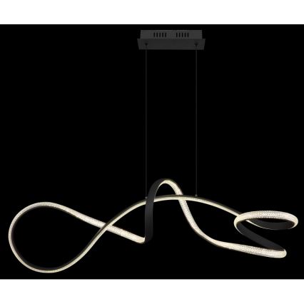 Globo - LED Chandelier on a string LED/40W/230V black