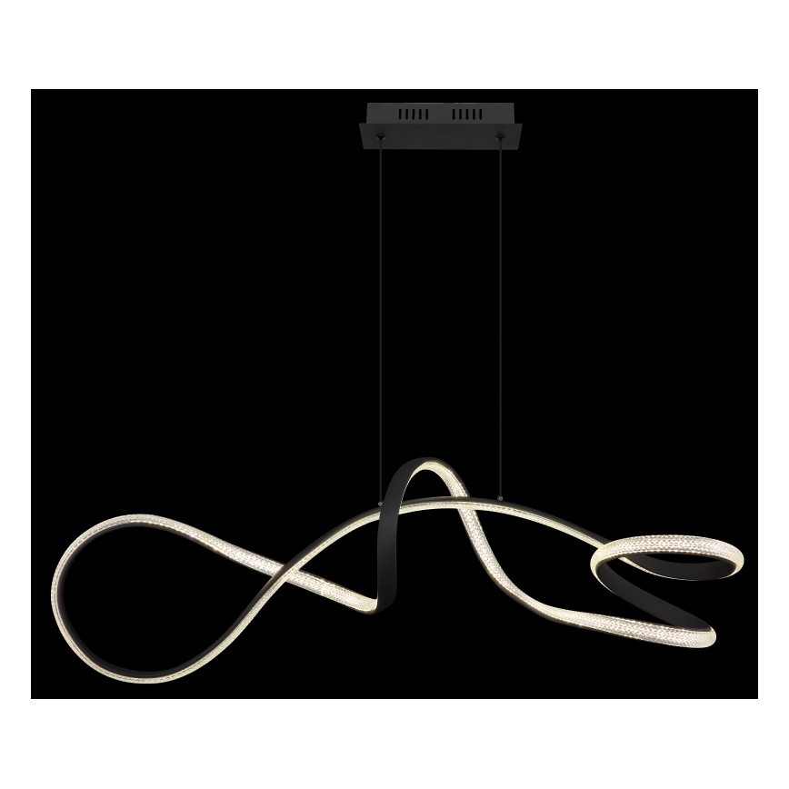 Globo - LED Chandelier on a string LED/40W/230V black