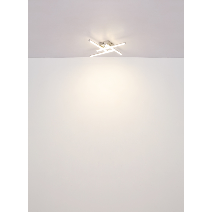 Globo - LED Ceiling light LED/24W/230V 4000K matte chrome