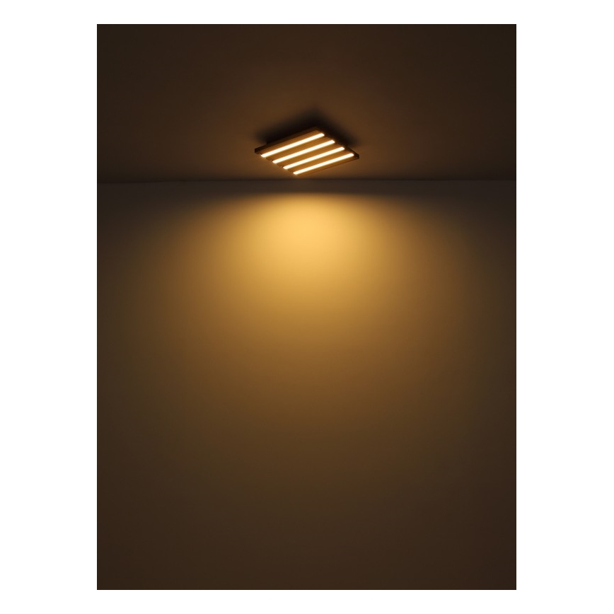 Globo - LED Ceiling light LED/30W/230V 3000K 45x45 cm wood
