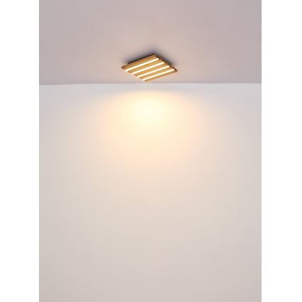 Globo - LED Ceiling light LED/30W/230V 3000K 45x45 cm wood