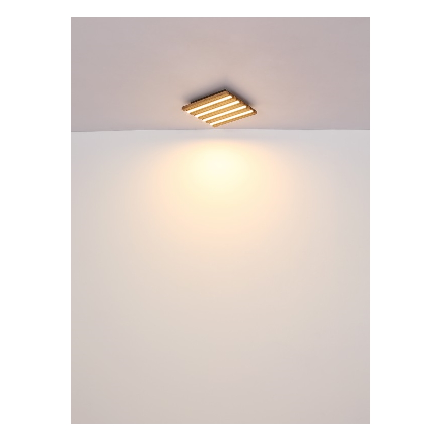 Globo - LED Ceiling light LED/30W/230V 3000K 45x45 cm wood