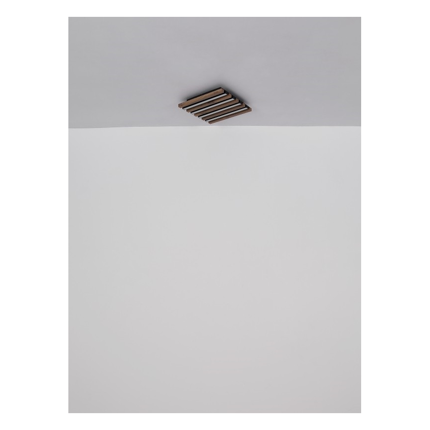 Globo - LED Ceiling light LED/30W/230V 3000K 45x45 cm wood
