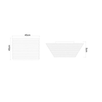 Globo - LED Ceiling light LED/30W/230V 3000K 45x45 cm wood