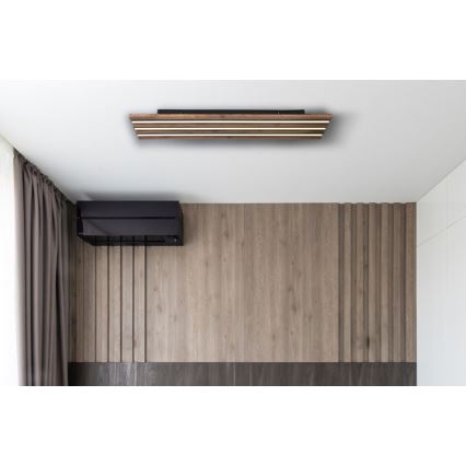 Globo - LED Ceiling light LED/30W/230V 3000K 80x20 cm wood