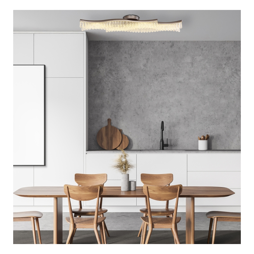 Globo - LED Ceiling light LED/35W/230V 3200K 18x108 cm matte chrome