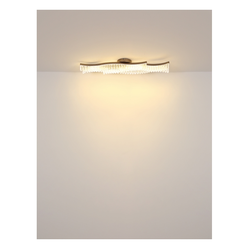 Globo - LED Ceiling light LED/35W/230V 3200K 18x108 cm matte chrome