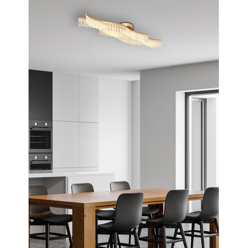 Globo - LED Ceiling light LED/35W/230V 3200K 18x108 cm gold