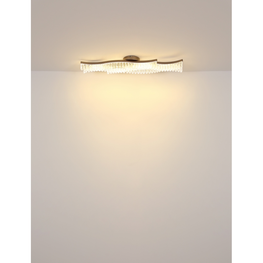 Globo - LED Ceiling light LED/35W/230V 3200K 18x108 cm gold