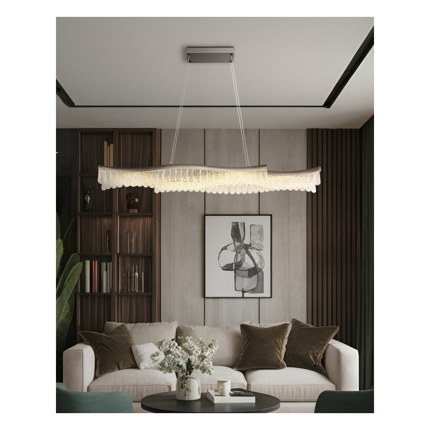 Globo - LED Chandelier on a string LED/35W/230V 3200K matte chrome