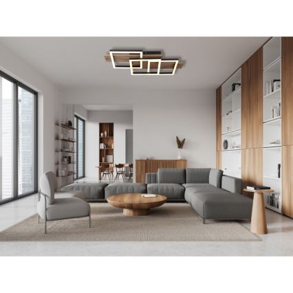 Globo - LED Ceiling light LED/24W/230V 3000K 33x58 cm brown/black