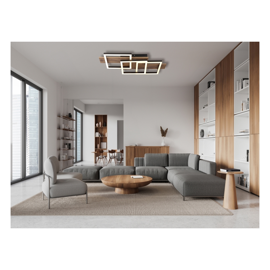 Globo - LED Ceiling light LED/24W/230V 3000K 33x58 cm brown/black