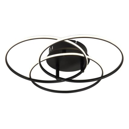 Globo - LED Ceiling light LED/40W/230V 4000K d. 45,6 cm black