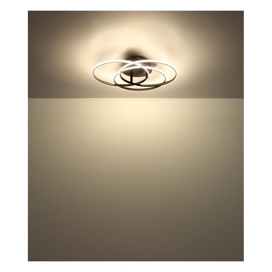 Globo - LED Ceiling light LED/40W/230V 4000K d. 45,6 cm black