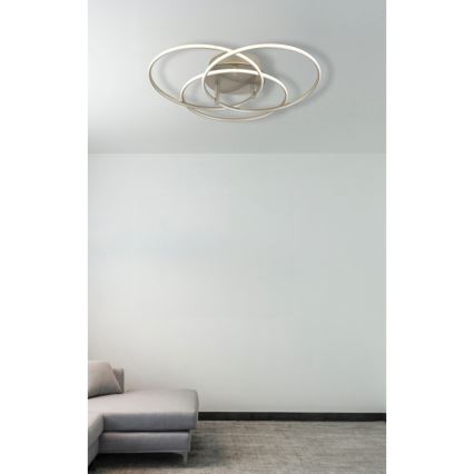 Globo - LED Ceiling light LED/40W/230V 4000K d. 45,6 cm matte chrome