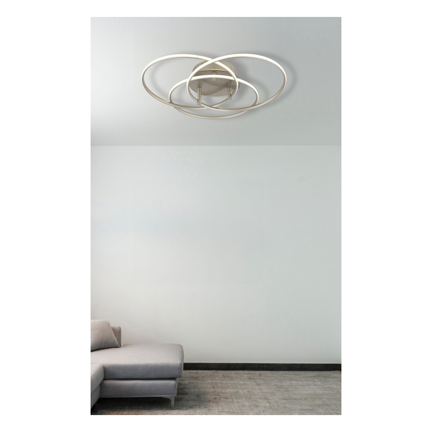 Globo - LED Ceiling light LED/40W/230V 4000K d. 45,6 cm matte chrome