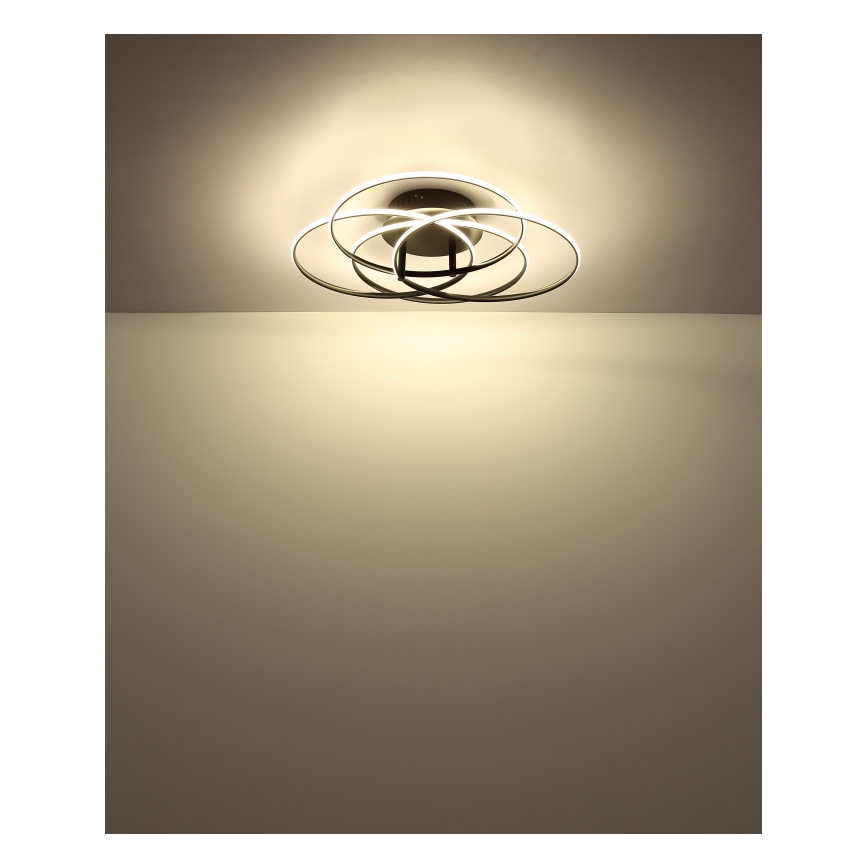 Globo - LED Ceiling light LED/55W/230V 4000K d. 51,5 cm black