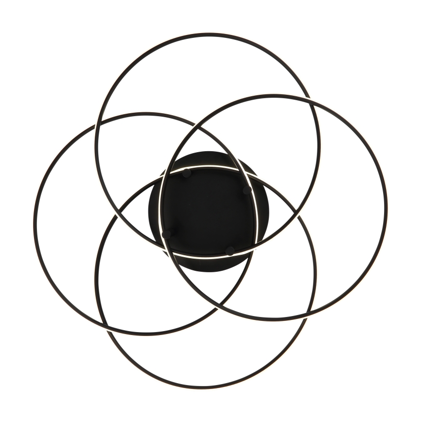 Globo - LED Ceiling light LED/55W/230V 4000K d. 51,5 cm black