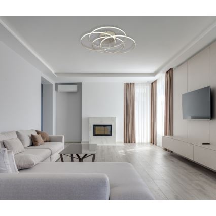 Globo - LED Ceiling light LED/55W/230V 4000K d. 51,5 cm matte chrome