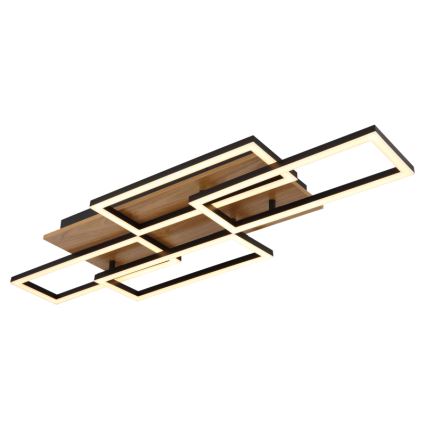 Globo - Dimmable LED ceiling light LED/40W/230V 2700-6500K 32,5x87,5 cm brown/black + remote control