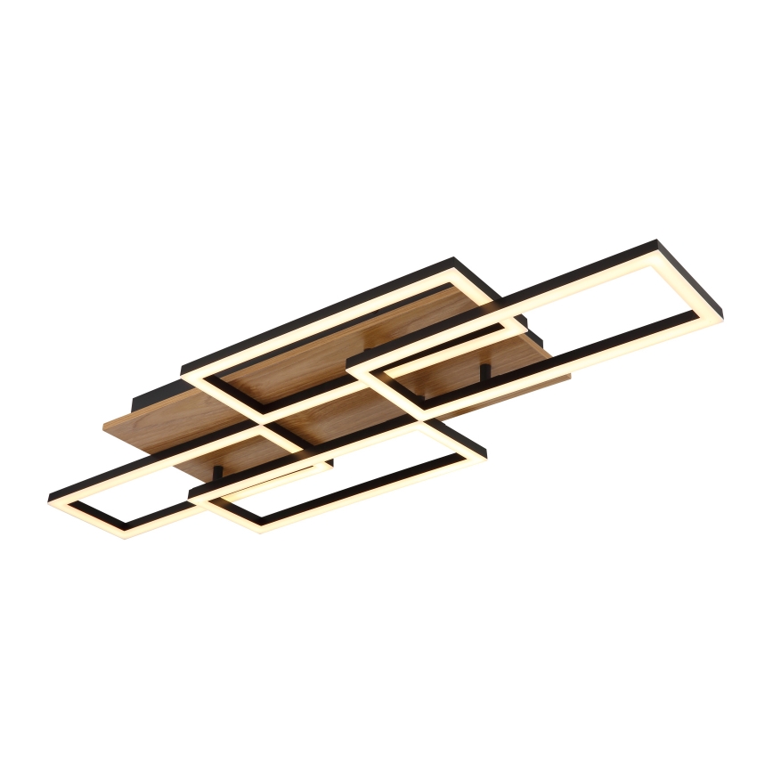 Globo - Dimmable LED ceiling light LED/40W/230V 2700-6500K 32,5x87,5 cm brown/black + remote control