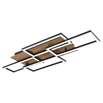 Globo - Dimmable LED ceiling light LED/40W/230V 2700-6500K 32,5x87,5 cm brown/black + remote control