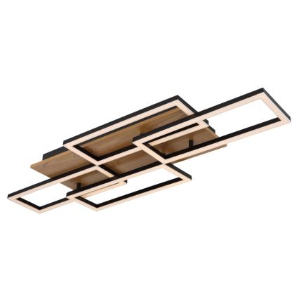 Globo - Dimmable LED ceiling light LED/40W/230V 2700-6500K 32,5x87,5 cm brown/black + remote control