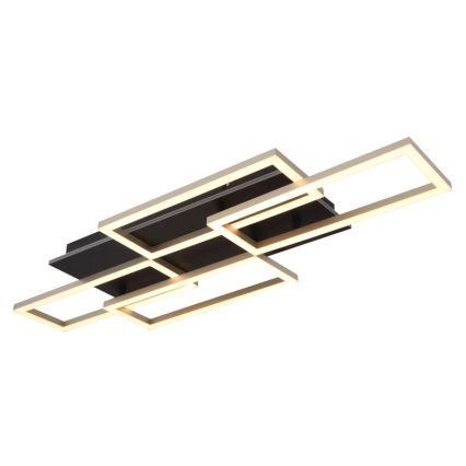 Globo - Dimmable LED Ceiling Light LED/40W/230V 2700-6500K 32,5x87,5 cm Black + Remote Control