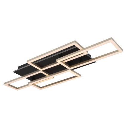 Globo - Dimmable LED Ceiling Light LED/40W/230V 2700-6500K 32,5x87,5 cm Black + Remote Control