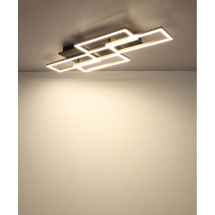 Globo - Dimmable LED Ceiling Light LED/40W/230V 2700-6500K 32,5x87,5 cm Black + Remote Control
