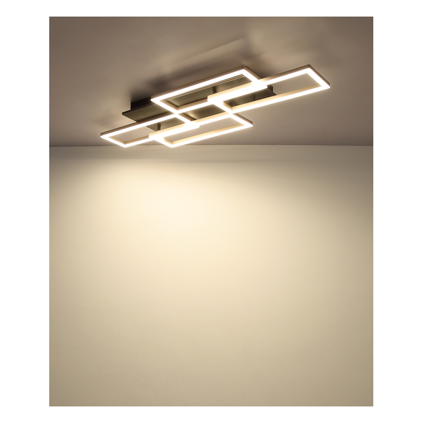 Globo - Dimmable LED Ceiling Light LED/40W/230V 2700-6500K 32,5x87,5 cm Black + Remote Control