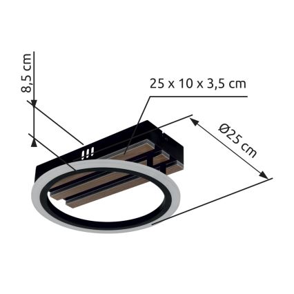 Globo - LED Ceiling Light LED/10W/230V 3000/4200/6000K