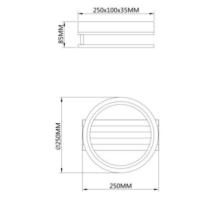 Globo - LED ceiling light LED/10W/230V 3000/4200/600K 25x25 cm