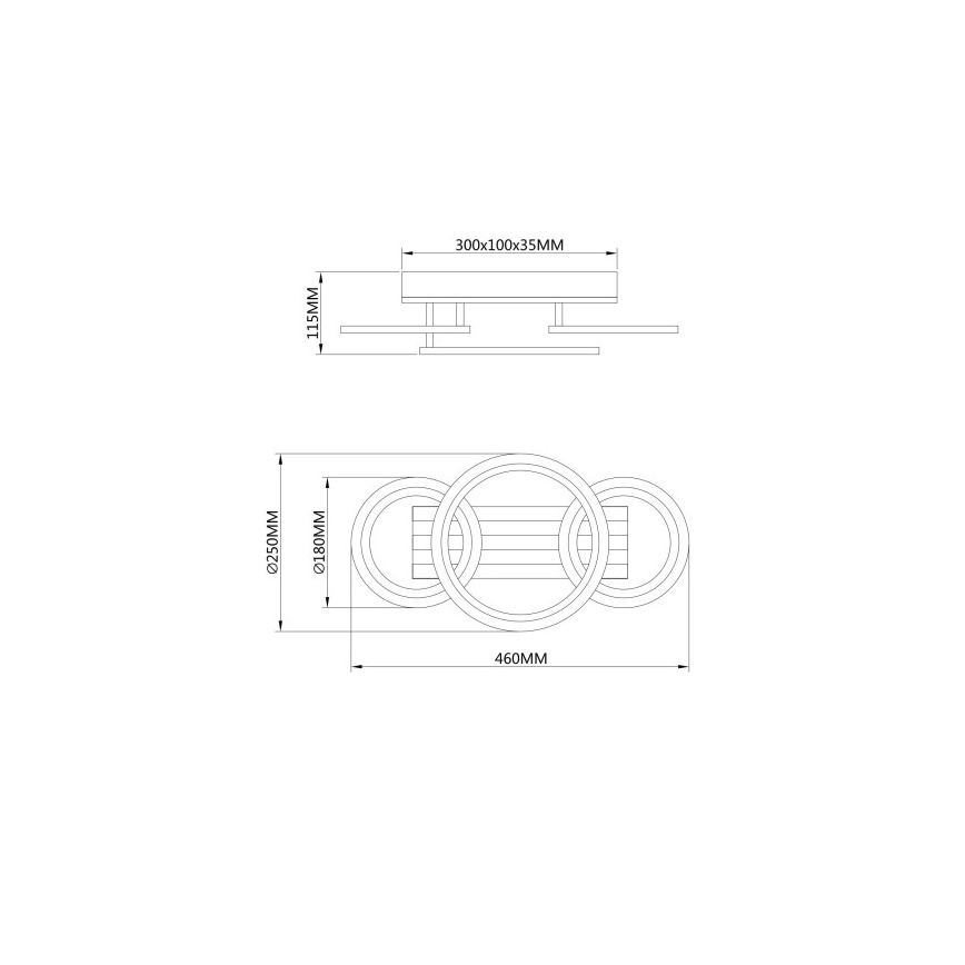 Globo - LED Ceiling Light LED/21W/230V 3000/4200/6000K