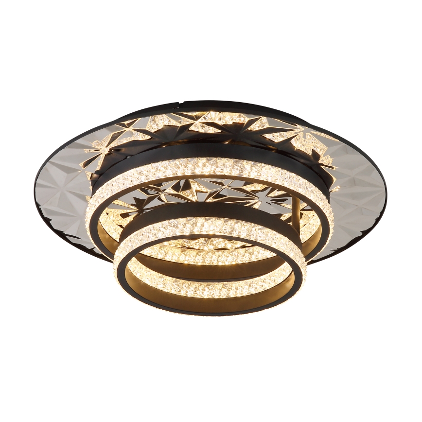 Globo - LED Ceiling light LED/24W/230V 3000K 40x50,5 cm black/shiny chrome