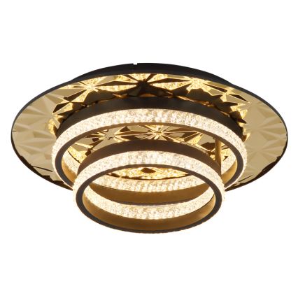 Globo - LED Ceiling light LED/24W/230V 3000K 40x50,5 cm black/gold